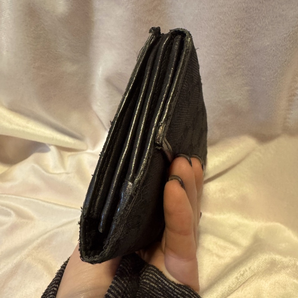 Gucci Black GG Monogram Canvas Continental Wallet-WITH COA - Picture 4 of 11